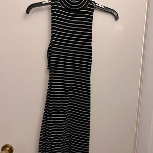 Striped body con dress